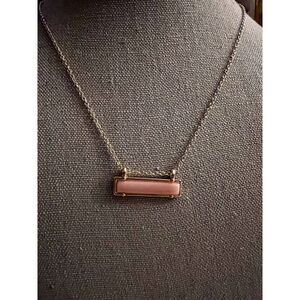 Gen 3 Gold necklace w coral bar NWT